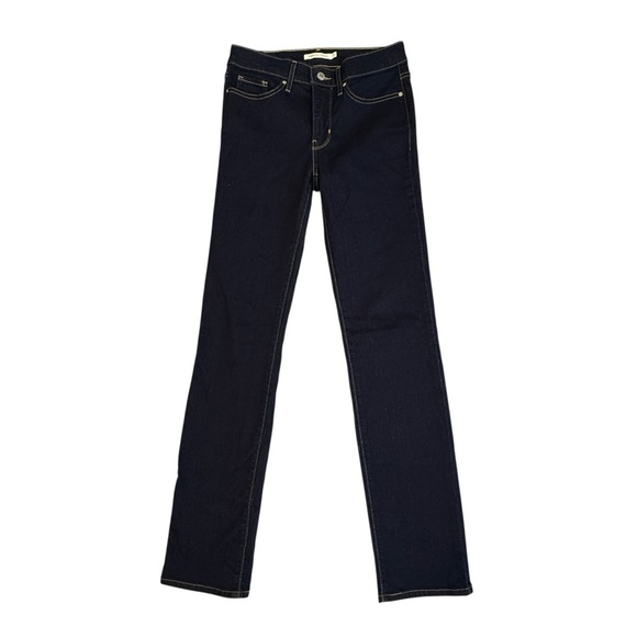 Levi’s Mujer 314 Shaping Straight Dark Blue Jeans Size 27 #1728 - Picture 5 of 11